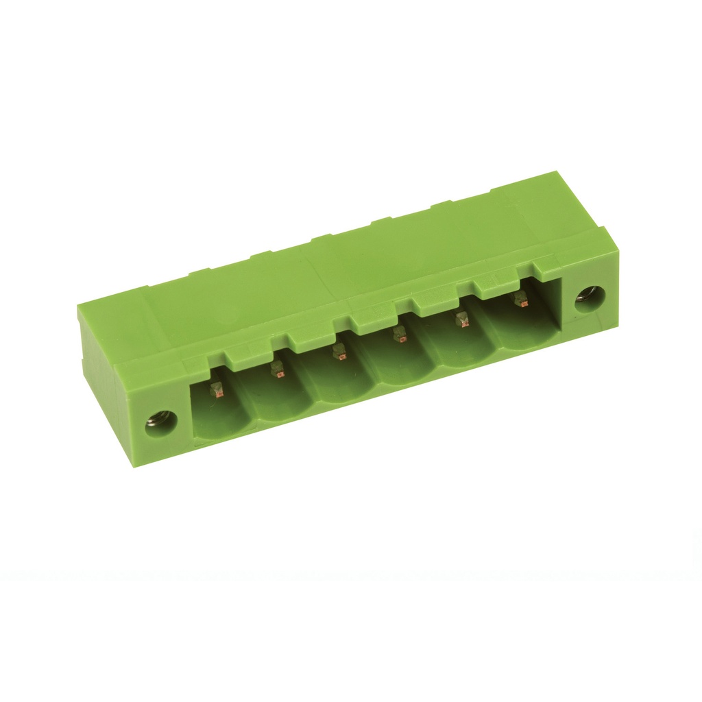 11 Position PCB Terminal Block Header With Screw Locks, Horizontal, 5.08mm Pin Spacing, Polarizing Ribs