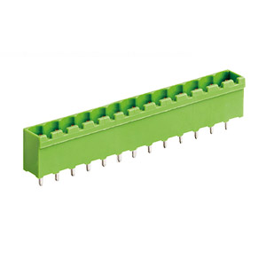 13 Position PCB Terminal Block Header With Closed Ends, Vertical, 5.08mm Pin Spacing, Polarizing Ribs