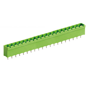 19 Position PCB Terminal Block Header With Closed Ends, Vertical, 5.08mm Pin Spacing, Polarizing Ribs