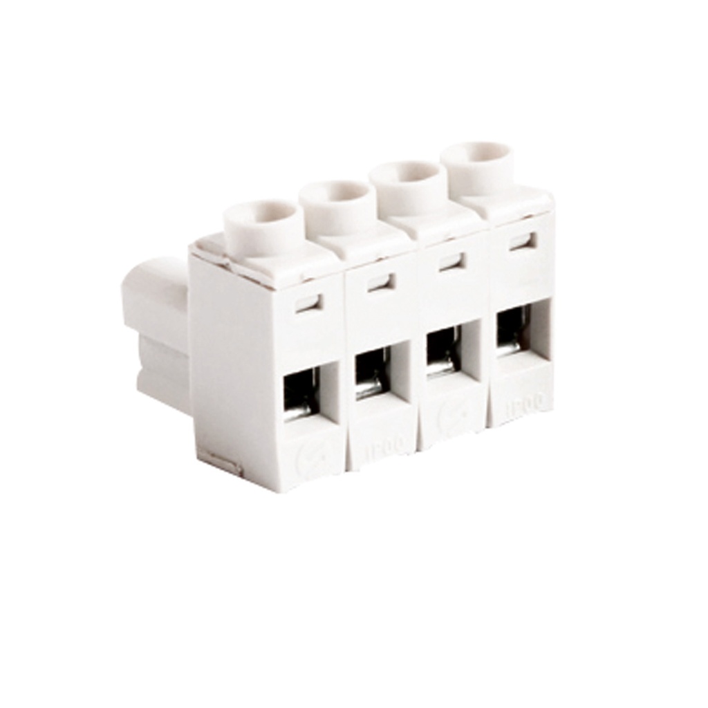 10 Position Pluggable Terminal Block with Screw Wire Terminations, Economy, 5mm Pitch, Gray, 24-12 AWG, 14 Amp, 300V, cULus Recognized