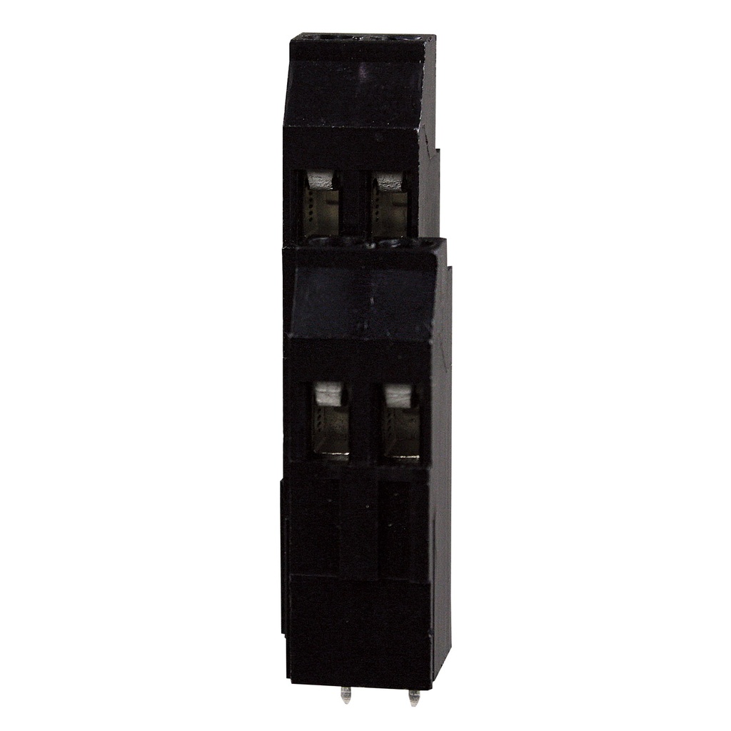 3 Level Terminal Block, Black, 2 Position, 5.08mm