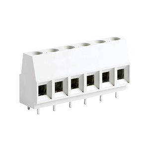 10 position 60 Amp High Current PCB Terminal Block, 20-6 AWG, Gray Housing