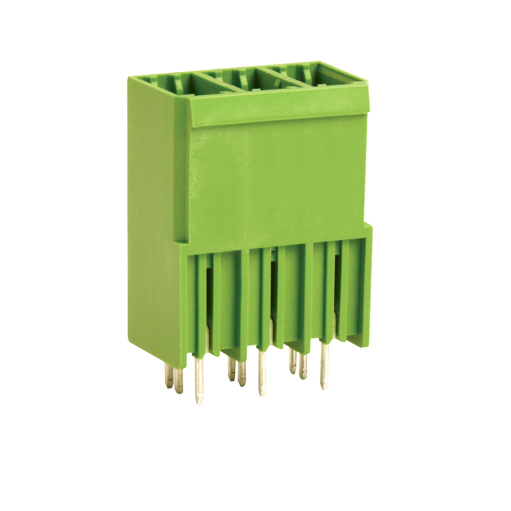 9 Position 41 Amp PCB Header, Vertical, For Use With Pluggable Terminal Block Connectors, PWM1P7.62-9DP