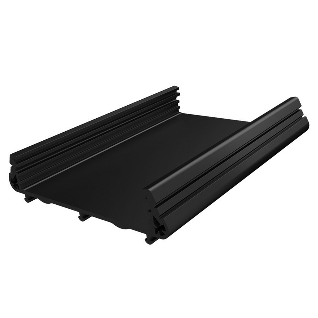 PCB Tray for DIN RAIL, Black, 72mm Wide x 3000mm Length