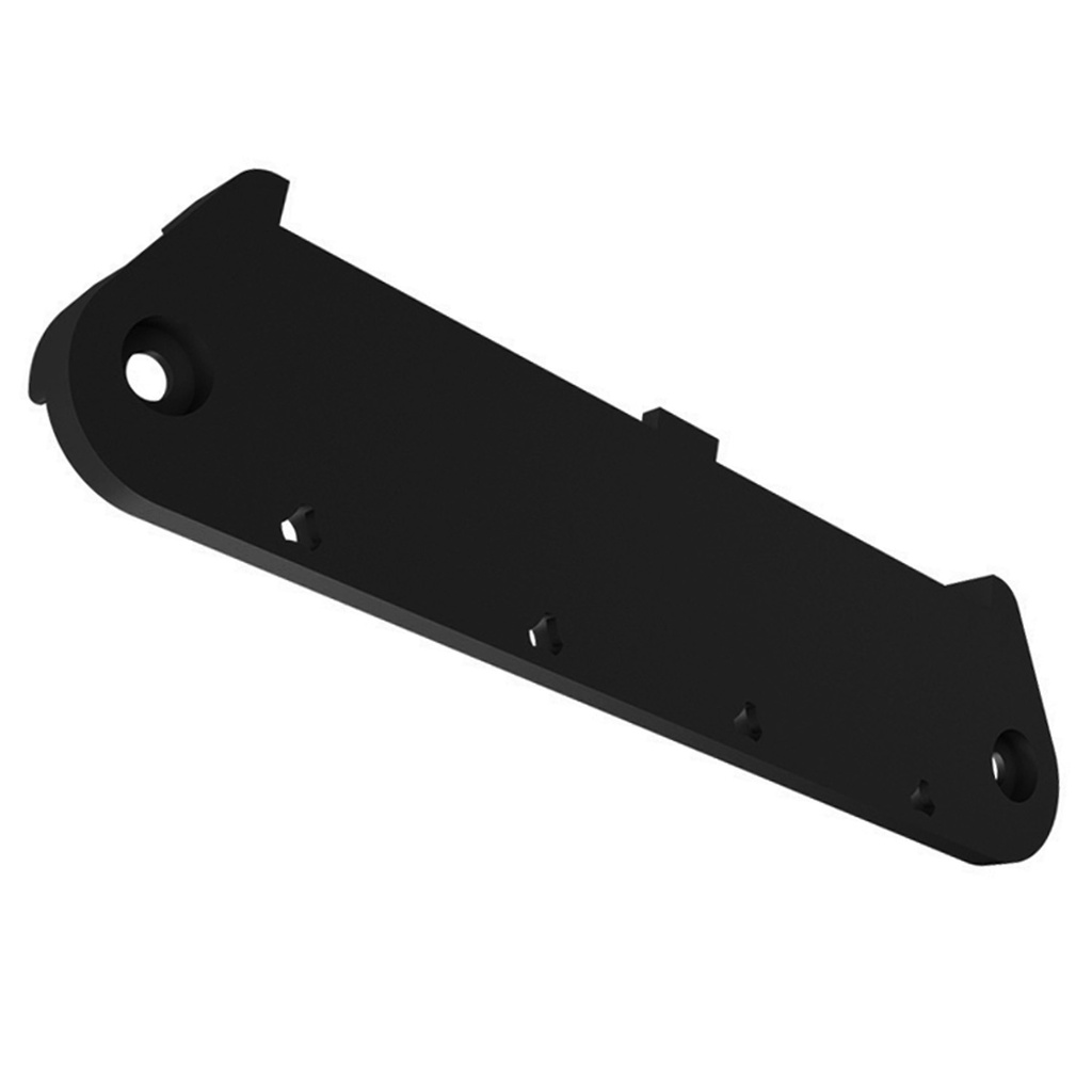 PCB Tray  End Cover for DIN RAIL, Black, 72mm Wide