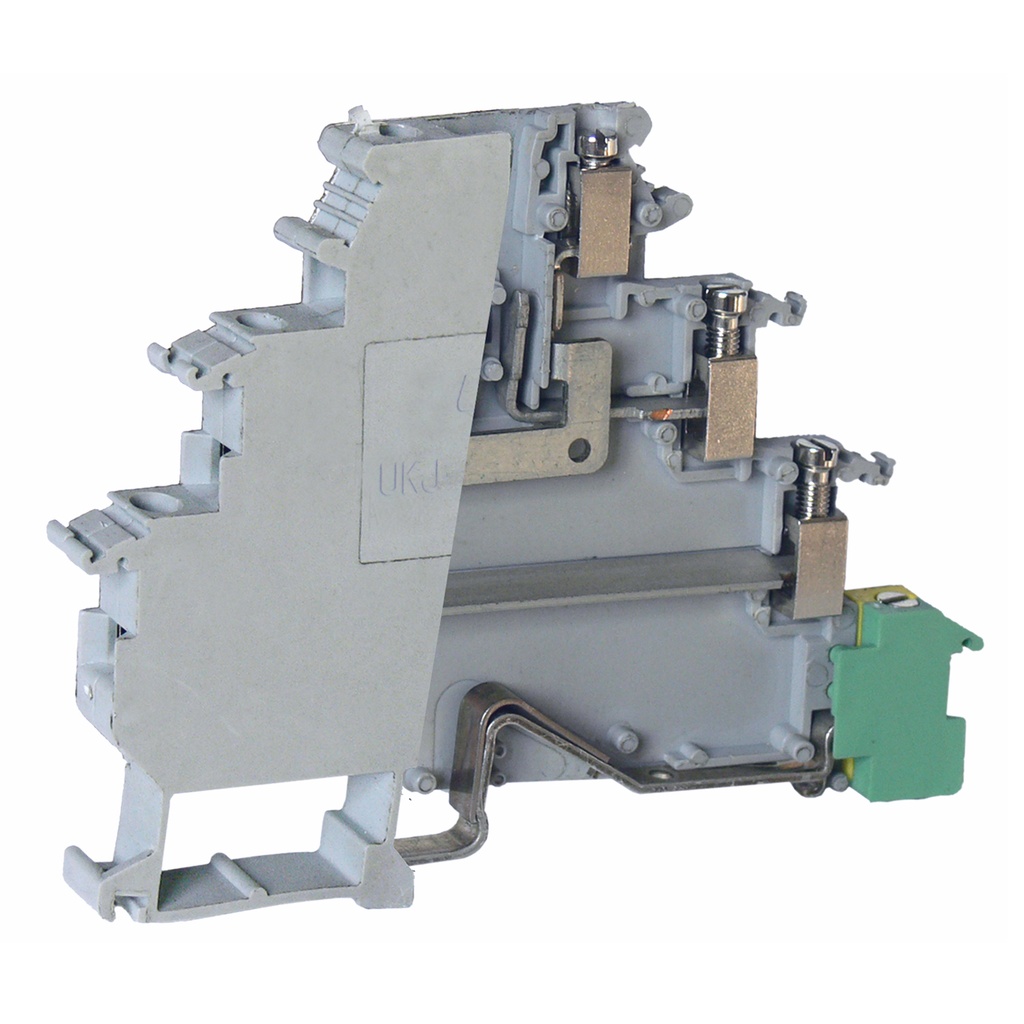 4 Level Sensor Actuator Terminal Block With Disconnect Top Level, DIN Rail Mount, ASI011174