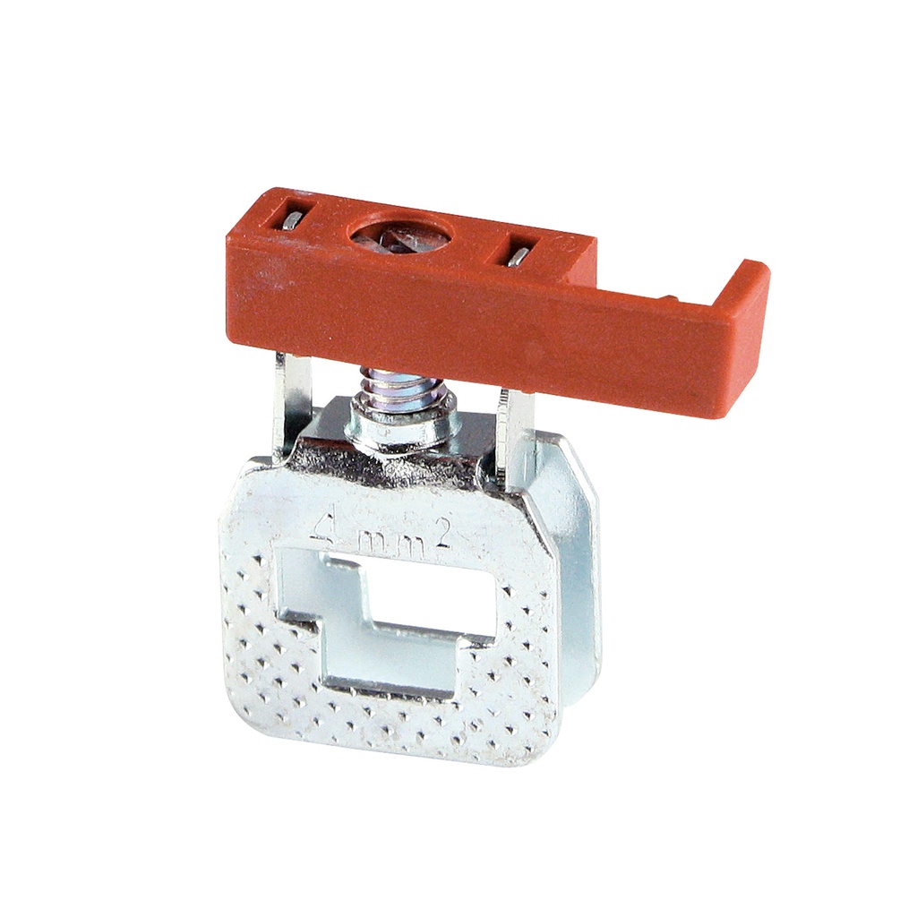 Busbar Terminal Block, Use With ASI Terminal Block Bus bar, Insulated Red Cap, 20-10 AWG, 300V, 20A,