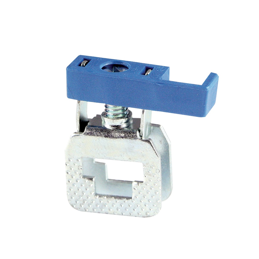 Busbar Terminal Block, Use With ASI Terminal Block Bus bar. Slide-on Busbar Terminal Block With Insulated Blue Cap, 20-10 AWG, 300V, 20A,