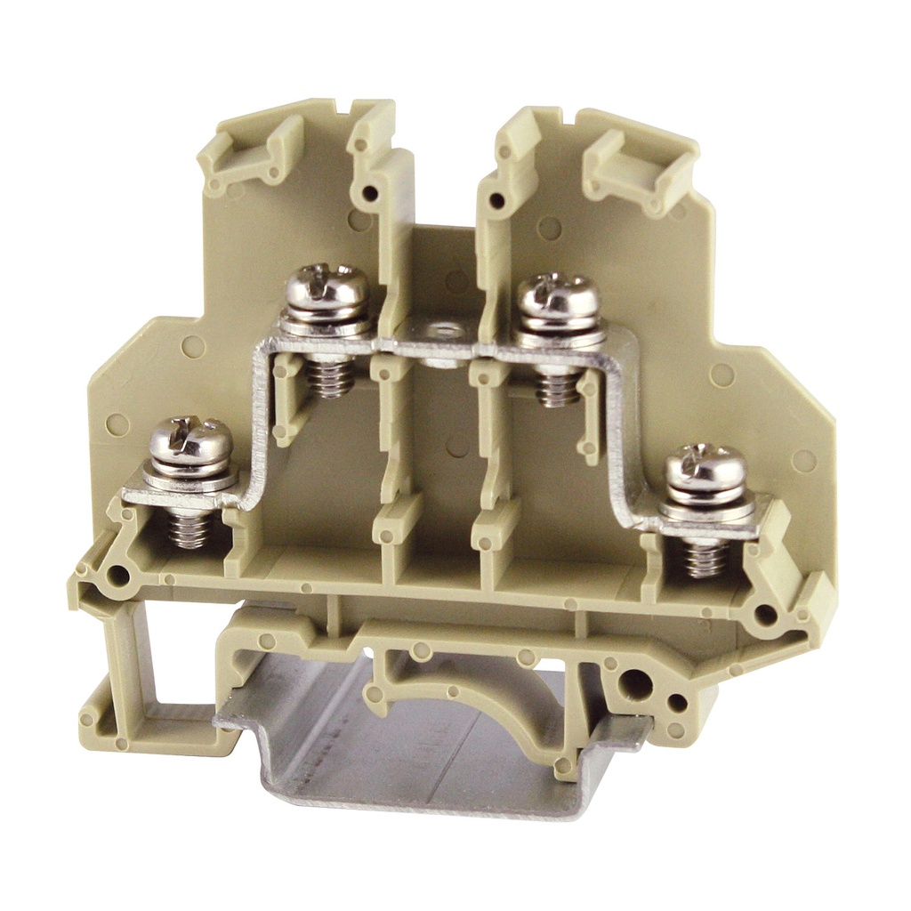 4 Wire Ring Terminal Block, 4 Wire DIN Rail Ring Lug Terminal Block With A Width Of 9.2mm, Rated 35 Amp, 600 Volt