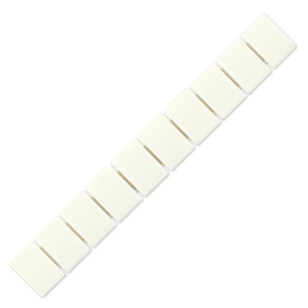 Strip of 10 markers for ASIST5 terminal blocks, blank