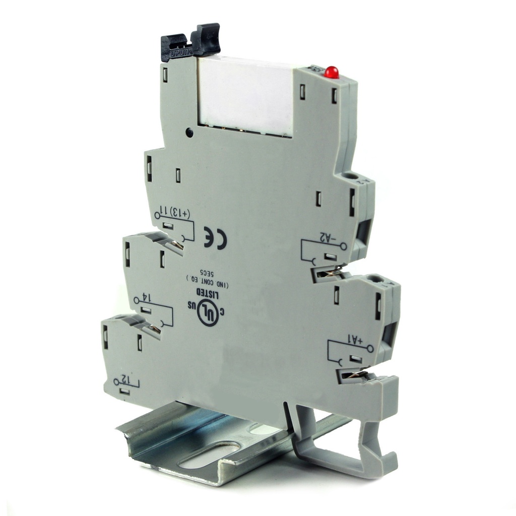 Terminal Block Relay, 230V DIN Rail Relay, SPDT, 230Vac/dc Coil, 6 A 250 Vac Contact, ASI328010