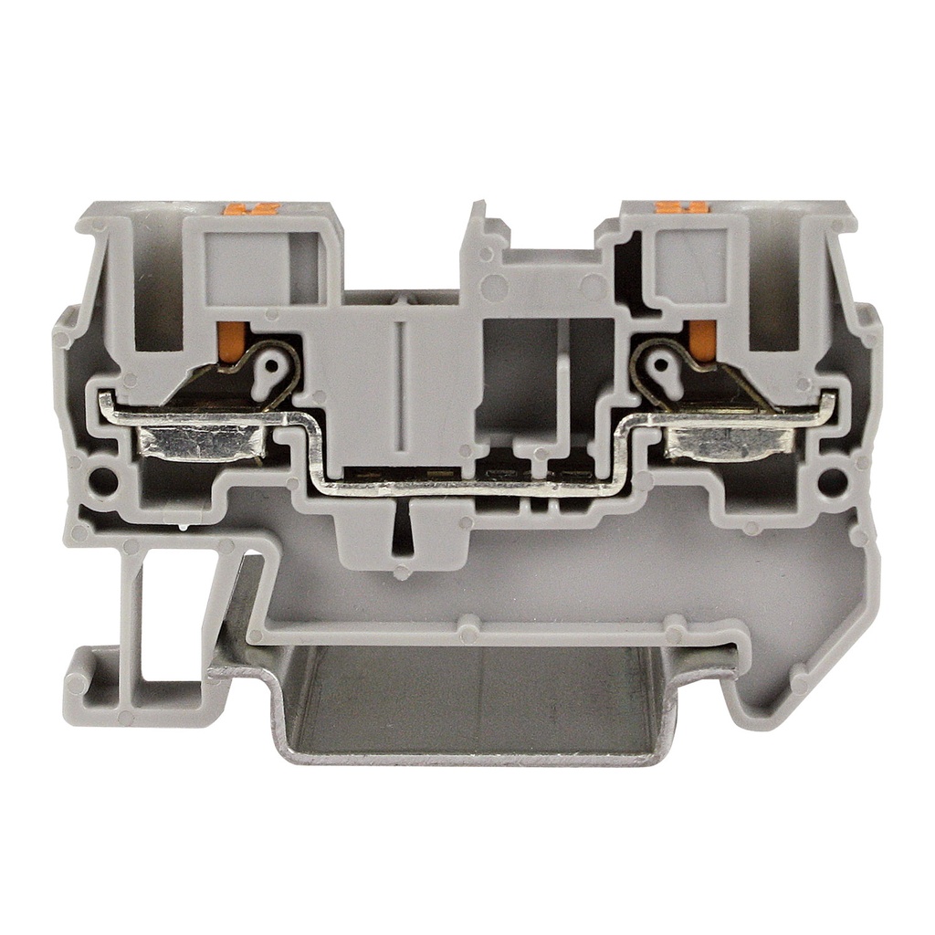 Push-In Terminal Block, DIN Rail Mount, 2 Wire, 6.2mm Wide, UL , 24-10 AWG, 30A, 600V, ASI421457