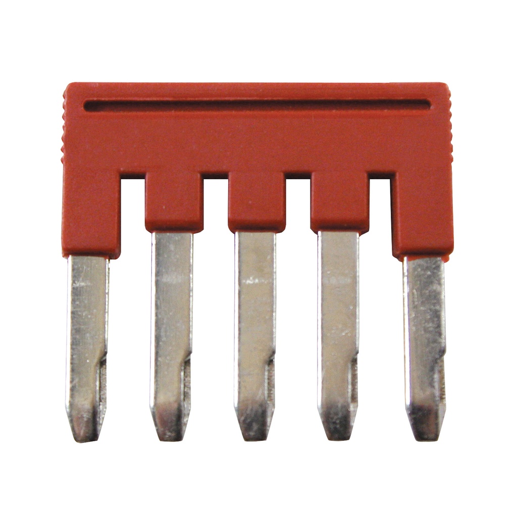 Push-In Jumper for Terminal Blocks, 5.2 mm Spacing, 5 Position