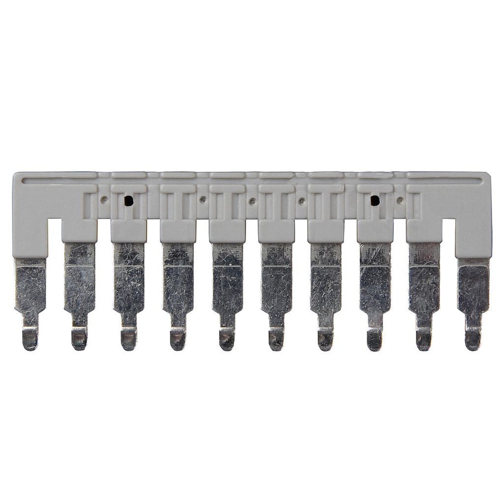 Terminal Block Jumpers 6 mm 10 Position Gray Insulated Top, ASIEB106