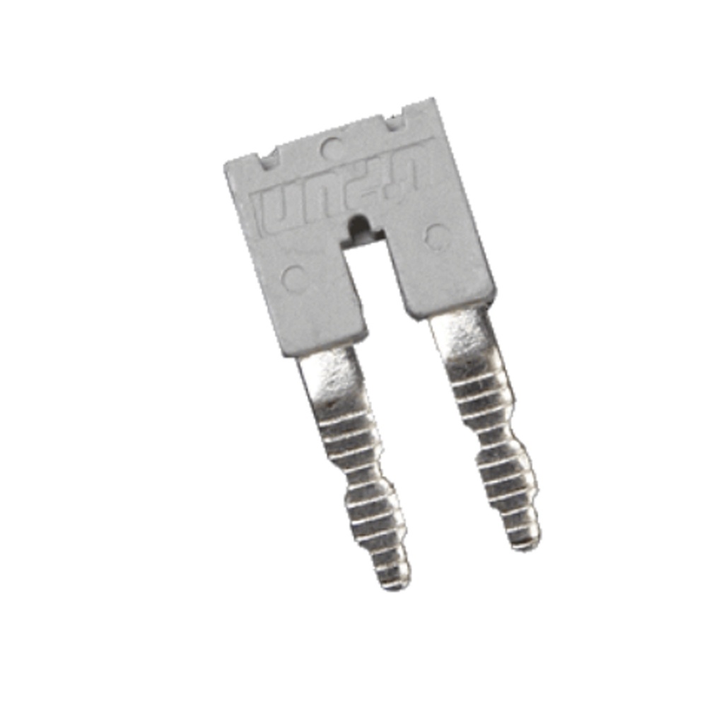 DIN Rail Terminal Block External Side Entry Bridge Inserted in Wire Clamp, Two position, 10mm spacing