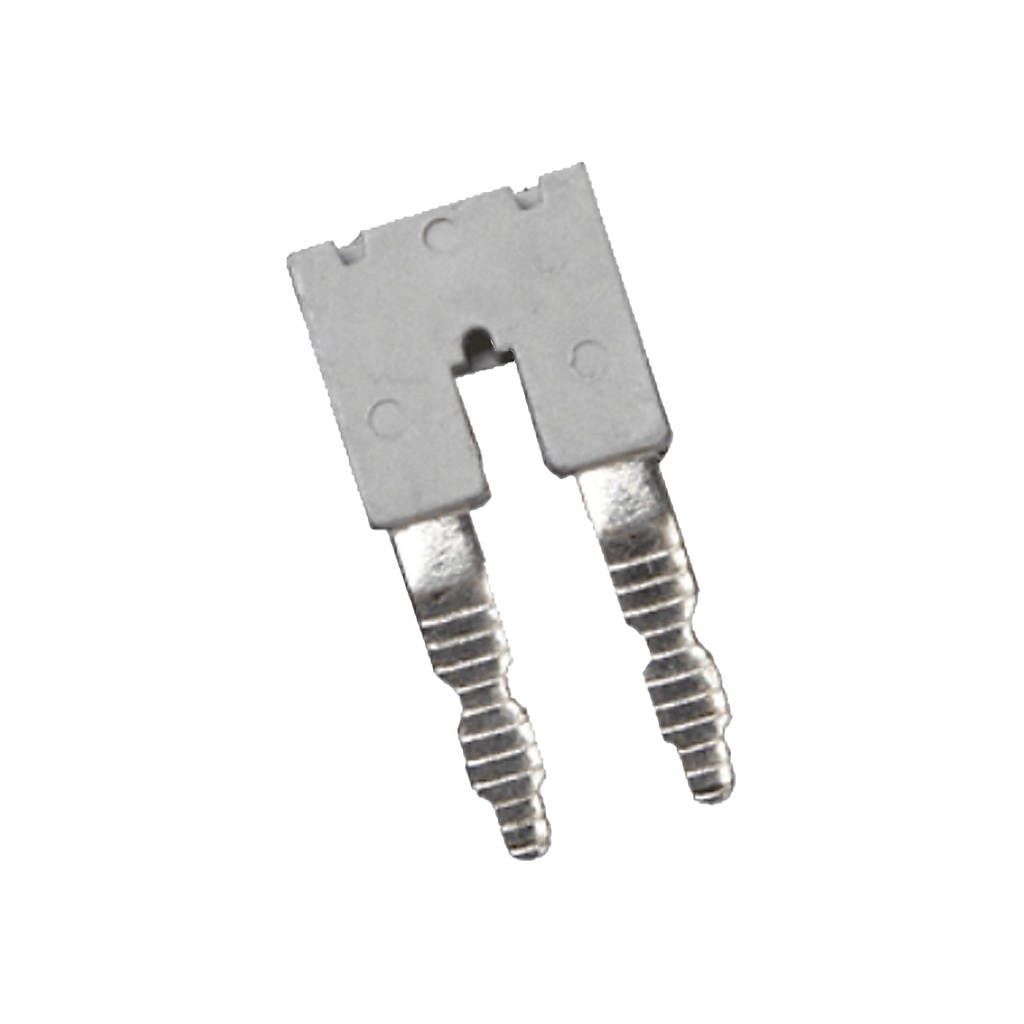 2 Position Side Entry Bridge for Din Rail Terminal Blocks, 6mm Spacing