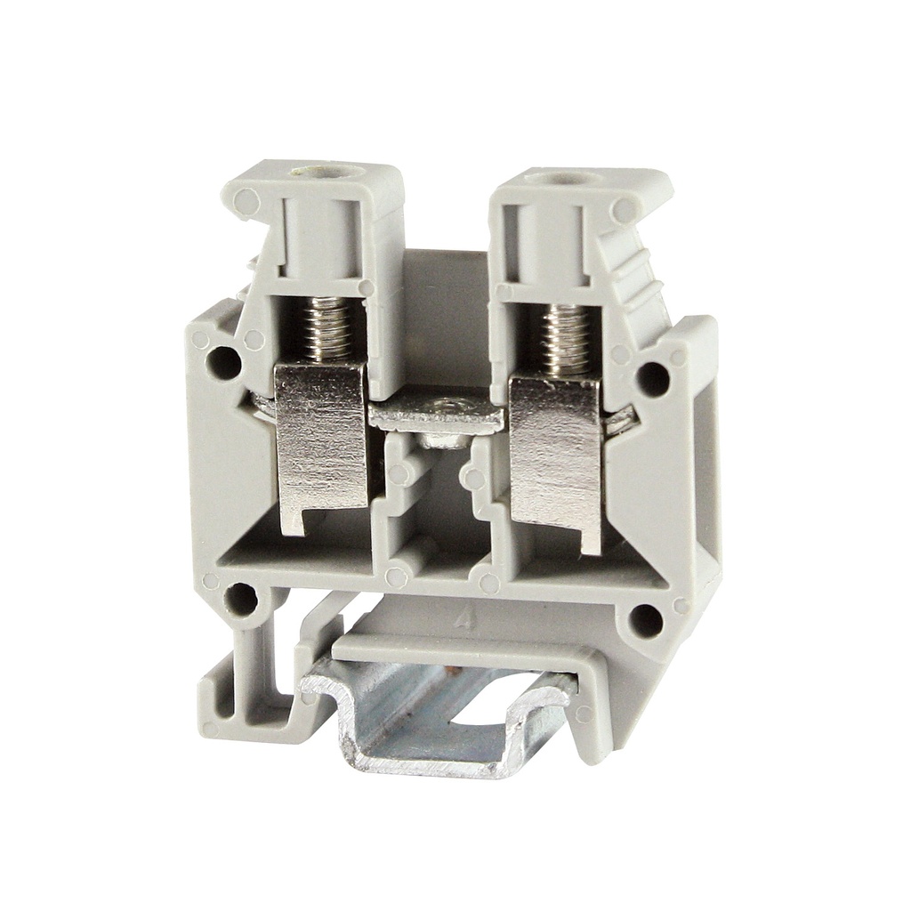 Mini DIN Rail Terminal Blocks, Mounts On 15mm Mini DIN Rail, Feed Through, 6.2mm Wide, 30A, 300V, 26-10 AWG, ASIMBK5EZ