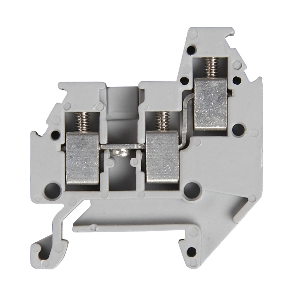 3 Wire Micro-Mini DIN Rail Terminal Block, 3-Wire, 30-14 AWG, 15A, 300V, ASIMT1.5TWIN