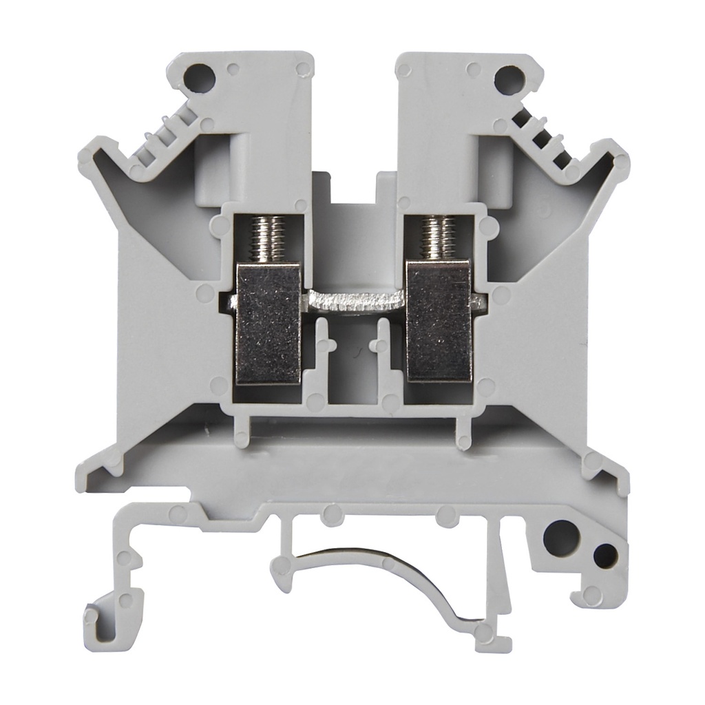 ASI UK5N Feed Through Terminal Block, DIN Rail Screw Terminal Block, 6.2mm Wide, UL Ratings 30-10 AWG, 30 Amp, 600 Volt, ASI UK5N