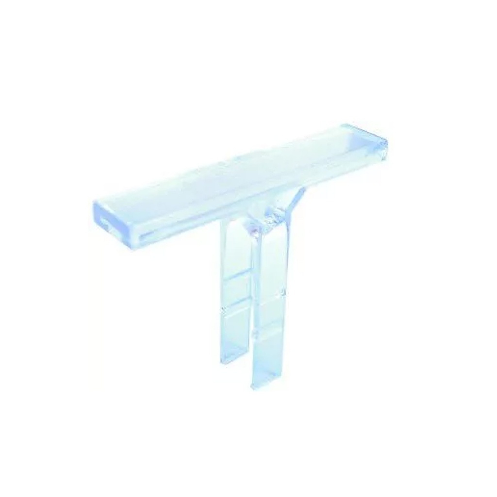 DIN Rail Assembly Label Holder, Mounts To DIN Rail End Clamp