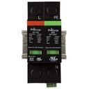 2 pole, including base and pluggable MOV and GDT surge protector modules, visual indication, DIN rail mount, UL1449 4th Edition, 120 V AC
