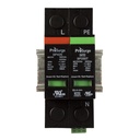 2 pole, including base and pluggable MOV and GDT surge protector modules with visual indication, DIN rail mount, UL1449 4th Edition, 347 Vac