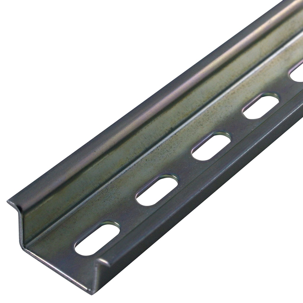 Top Top Hat Slotted Steel DIN Rail | 35mm x 15mm x 1 Meter