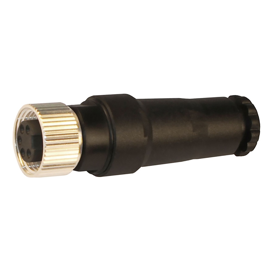 7/8' female field wireable connector; straight; 5 pole