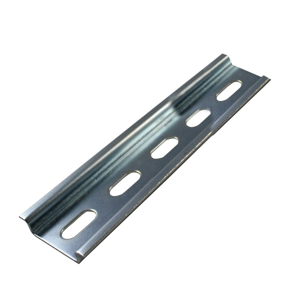 Standard 35 mm X 7.5 mm, Slotted Steel DIN Rail, 125mm/4.92in Length, RoHS Compliant