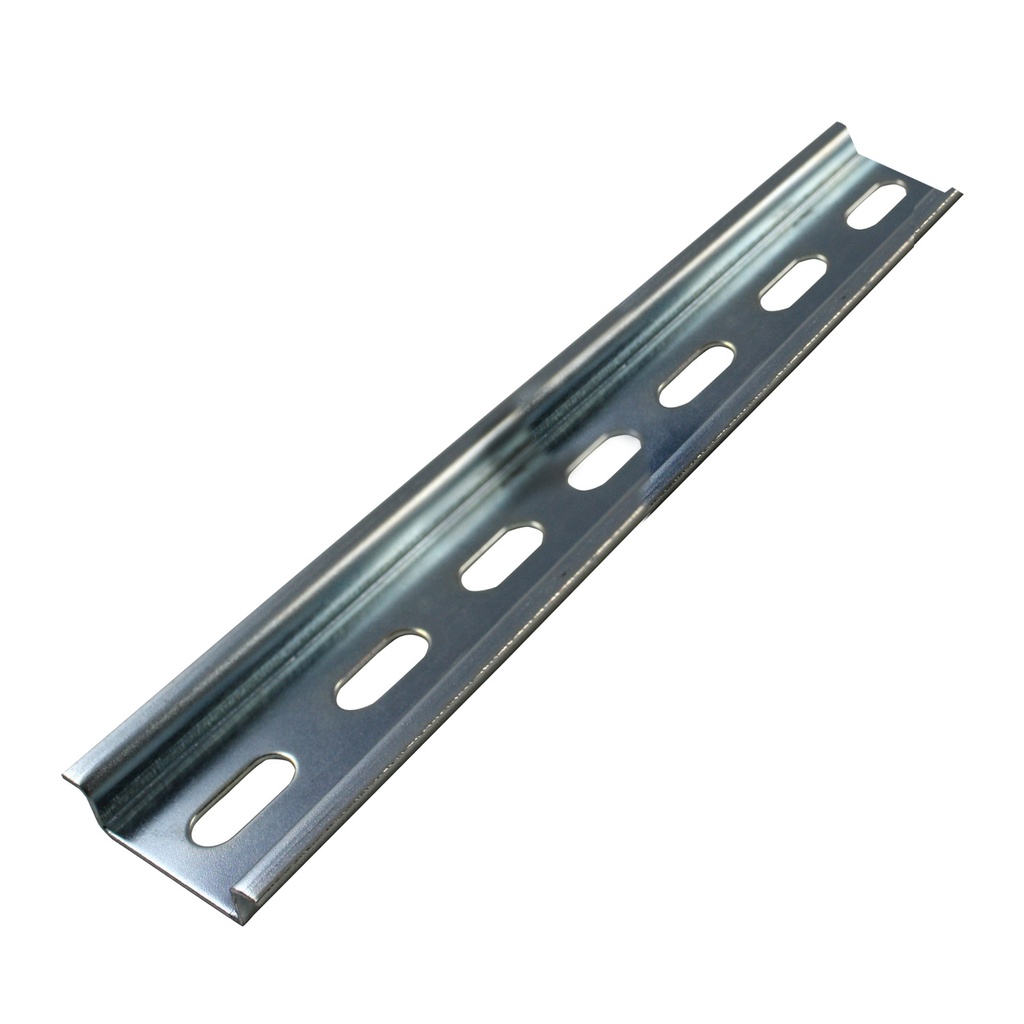 Standard 35 mm X 7.5 mm, Slotted Steel DIN Rail, 175.0mm/6.89in Length, RoHS Compliant