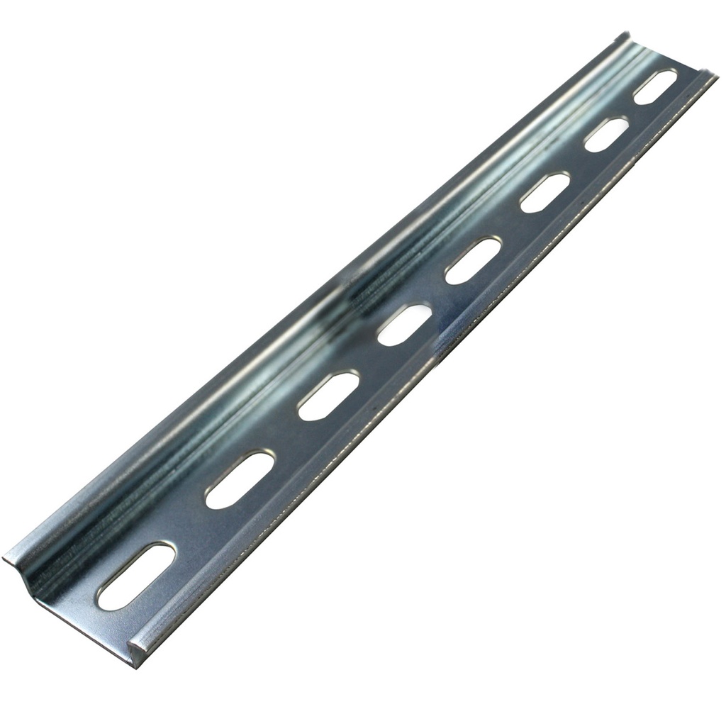 TH35-7.5T DIN RAIL 35mmX7.5mm SLOTTED 200mm (7.87in), Closed Ends