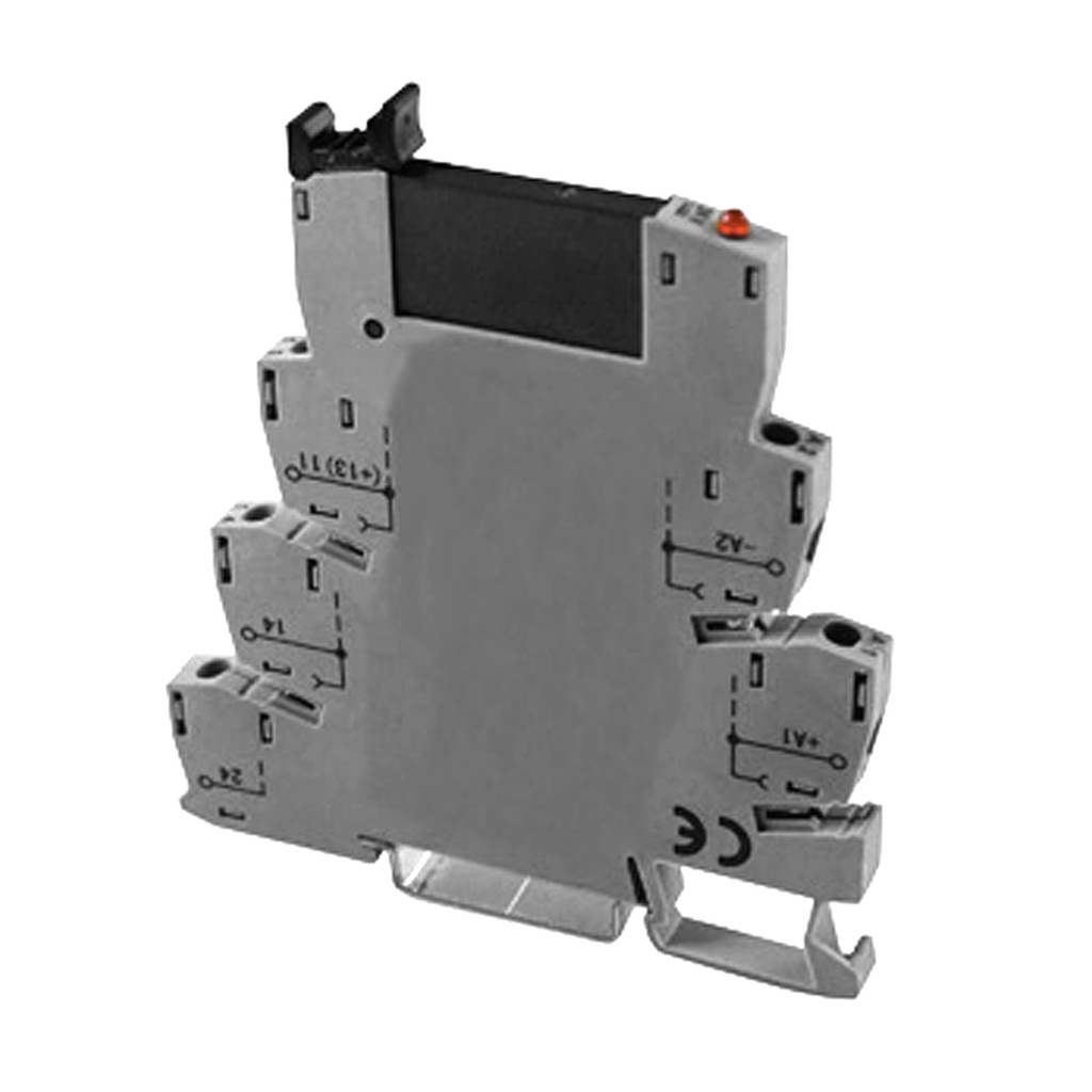 Solid State Relay Terminal Block, 60V DC Input, 5-48V DC, 100mA Output