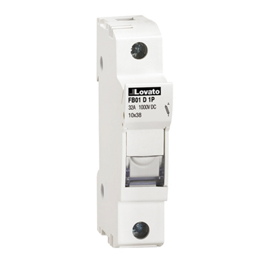 Solar Fuse Holder, 1 Pole, 30A, 1000V DC, DIN Rail Mount