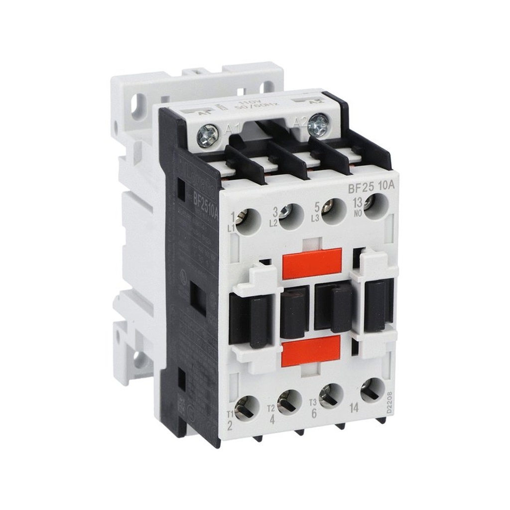 3 Pole IEC Contactor, 25 A, 120 Vac Coil, 1 NO Aux Contact, UL60947-1