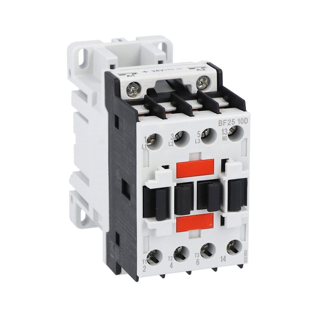 3 Pole Contactor, 25 Amp, 24 Vdc Coil, UL 60947-1, UL508, 1 NO Contact