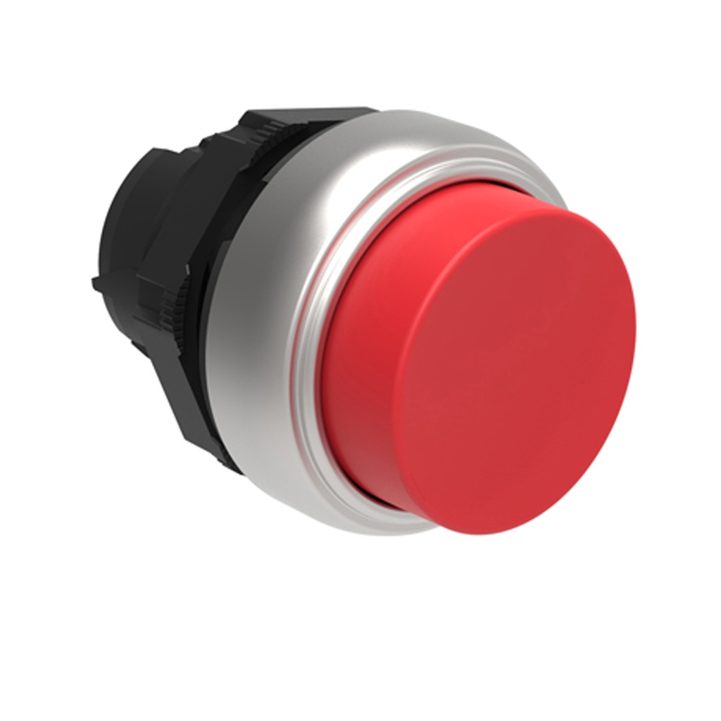 Plastic Push Button, Momentary, Extended, Red, 22mm