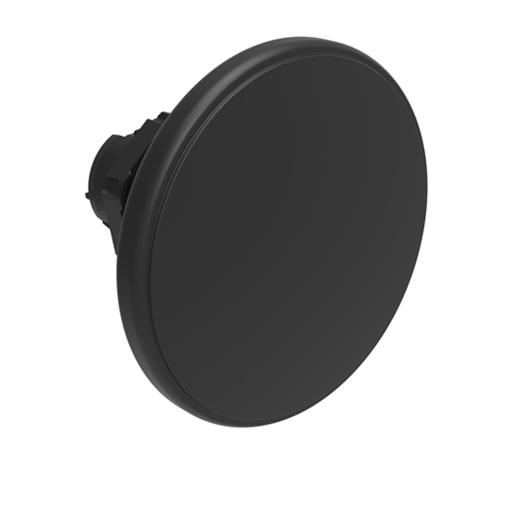 Black Plastic Mushroom Push Button, Momentary, 60mm Head, 22mm Base