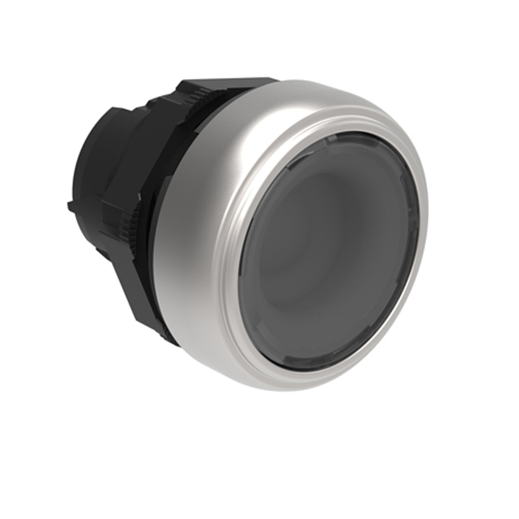 Illuminated Momentary Push Button Switch, Transparent, Flush, 22mm