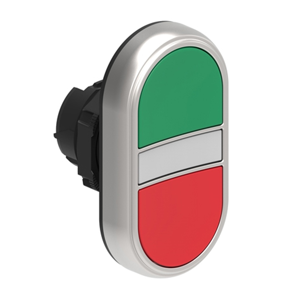 Illuminated Start Stop Switch-Momentary-22mm-Flush-Green-Red