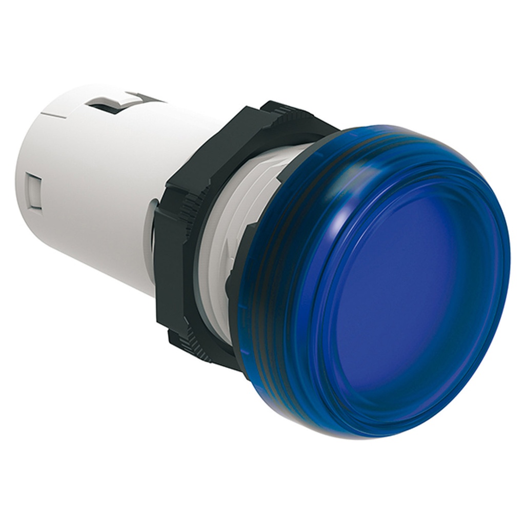 110v LED Indicator Light, Blue, 22mm, UL