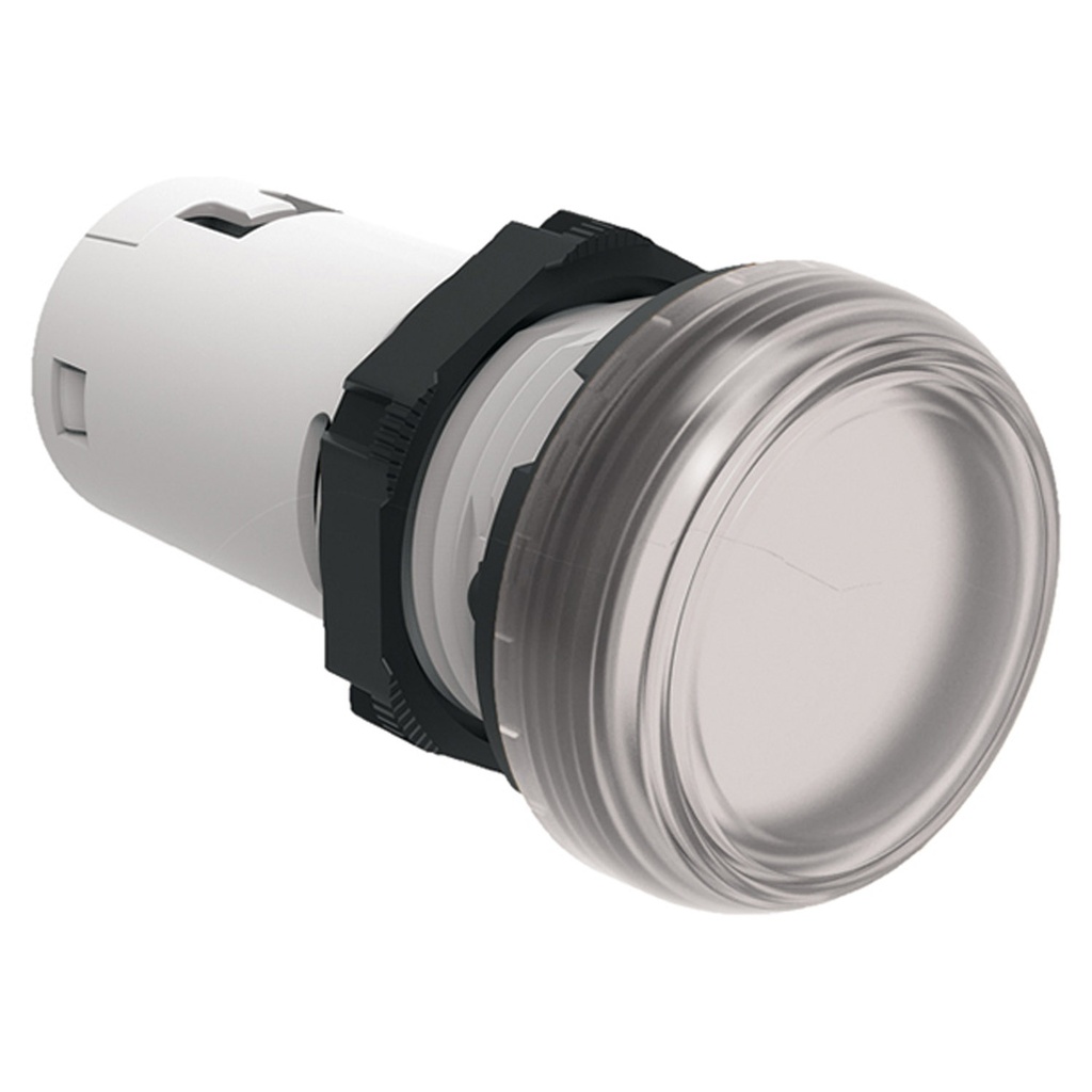 110v LED Indicator Light, White, 22mm, UL, LPMLE7