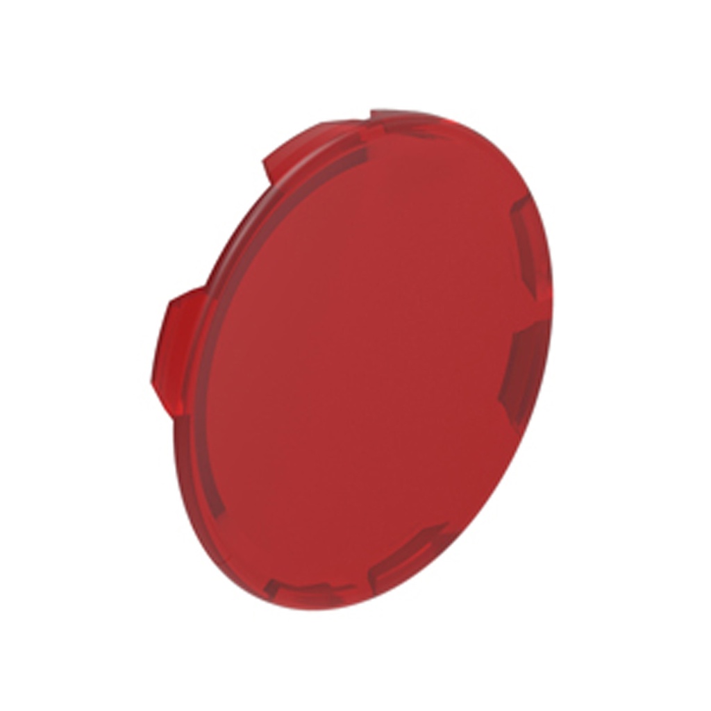 Red Lens for Illuminated Push Buttons, 22mm Lens, LPXBL104