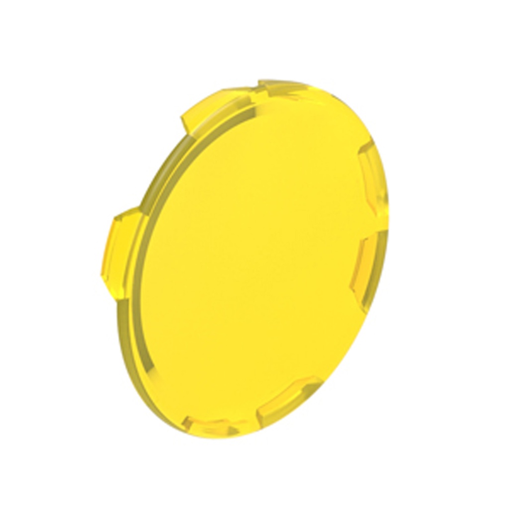 Flush Mounted Lens for Illuminated Spring-Return Push Buttons, Yellow, LPXBL105