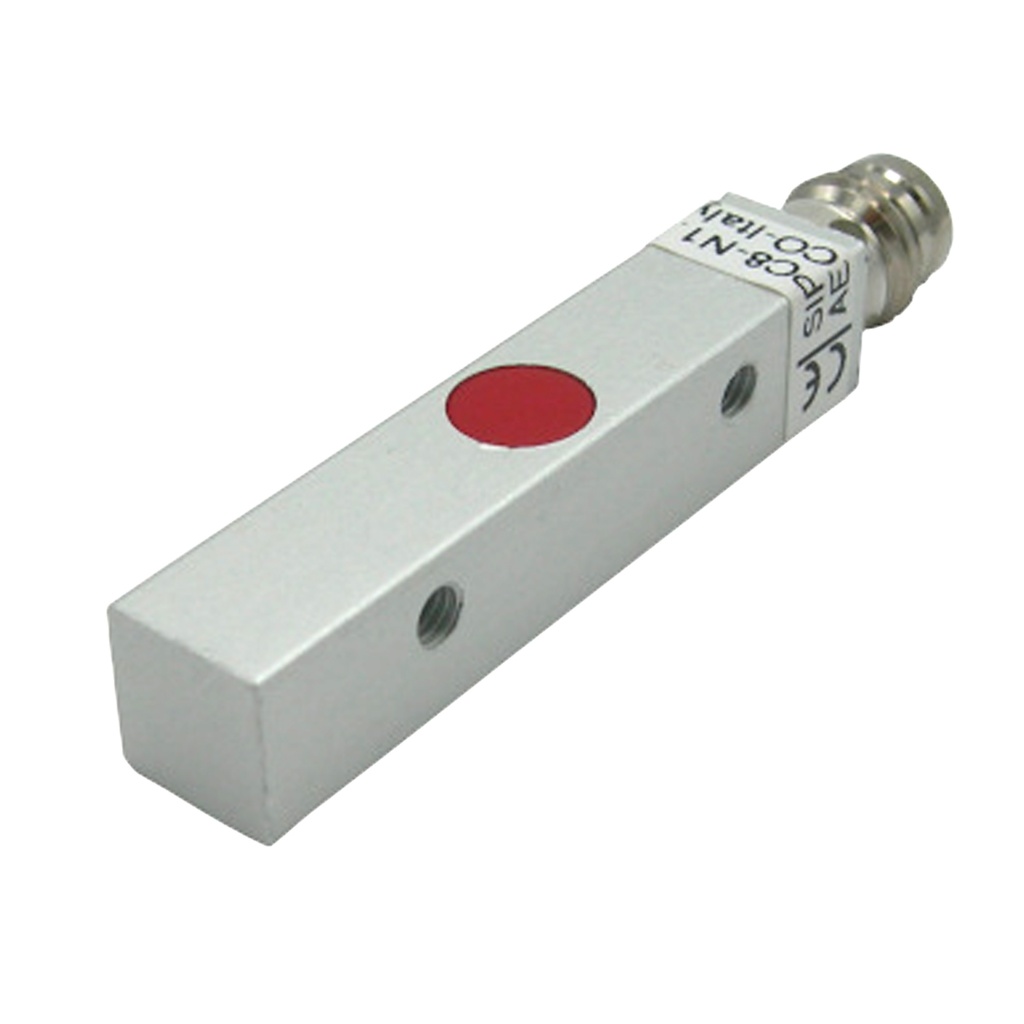 2mm Center Sensing inductive proximity sensor, Shielded, 6-30 VDC, NPN-N.O., M8 Connector, 8x8x40mm