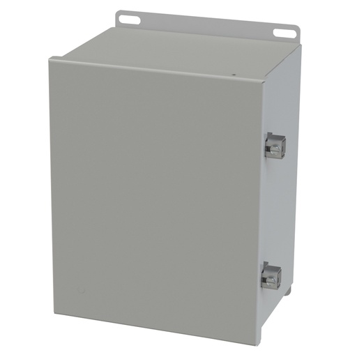 [SCE-10086CHNF] NEMA 3R, 4, 12 Enclosure, Wallmount, 10" H x 8" W x 6" D, Carbon Steel, Powder Coat gray