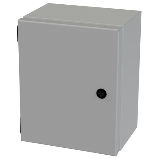 [SCE-10086ELJ] NEMA 3R, 4, 12 Junction Box, Wallmount, 10" H x 8" W x 6" D, Carbon Steel, Powder Coat gray