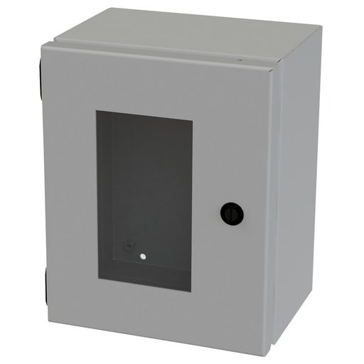 [SCE-10086ELJW] NEMA 3R, 4, 12 Junction Box, Wallmount, 10" H x 8" W x 6" D, Carbon Steel, Powder Coat gray