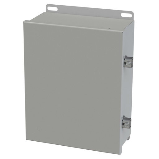 [SCE-1008CHNF] NEMA 3R, 4, 12 Enclosure, Wallmount, 10" H x 8" W x 4" D, Carbon Steel, Powder Coat gray