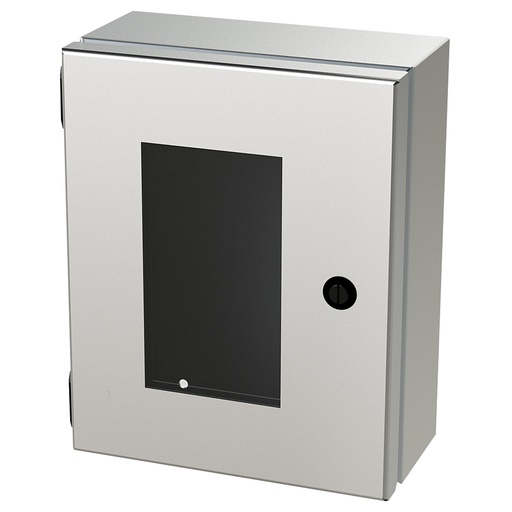 [SCE-1008ELJWSS] NEMA 4X Junction Box, Wallmount, 10" H x 4" W x 4" D, 304 Stainless Steel