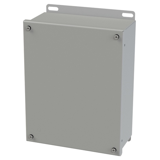 [SCE-1008SC] NEMA 3R, 4, 12 Enclosure, Wallmount, 10" H x 8" W x 4" D, Carbon Steel, Powder Coat gray